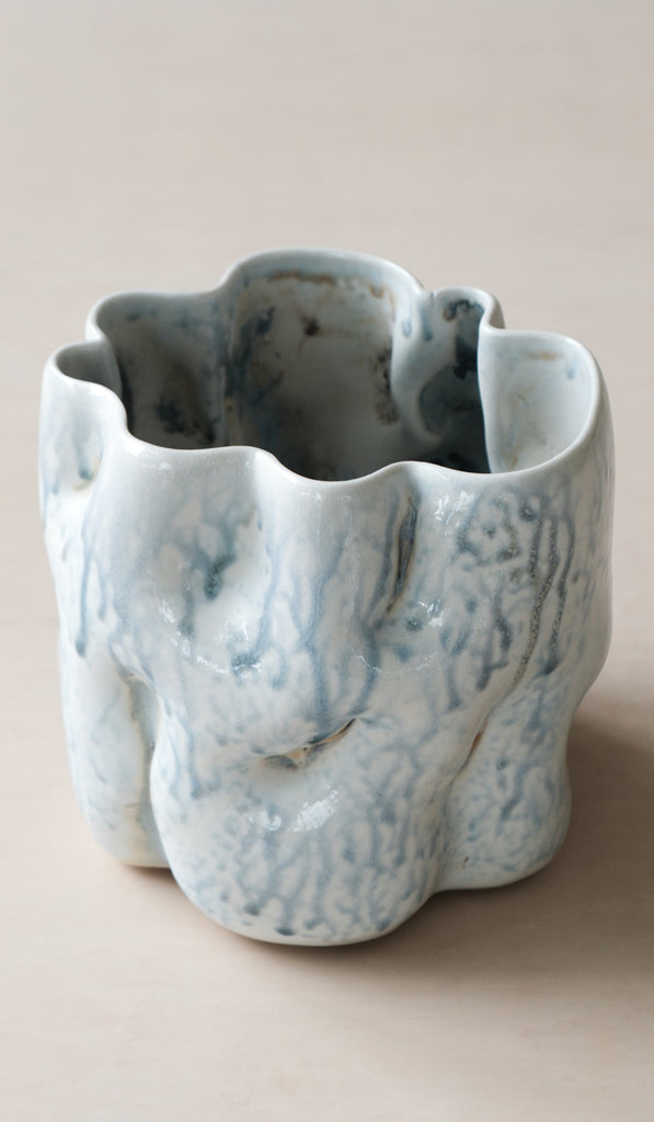 Clair Catillaz Short Blue Ash Drip Vessel