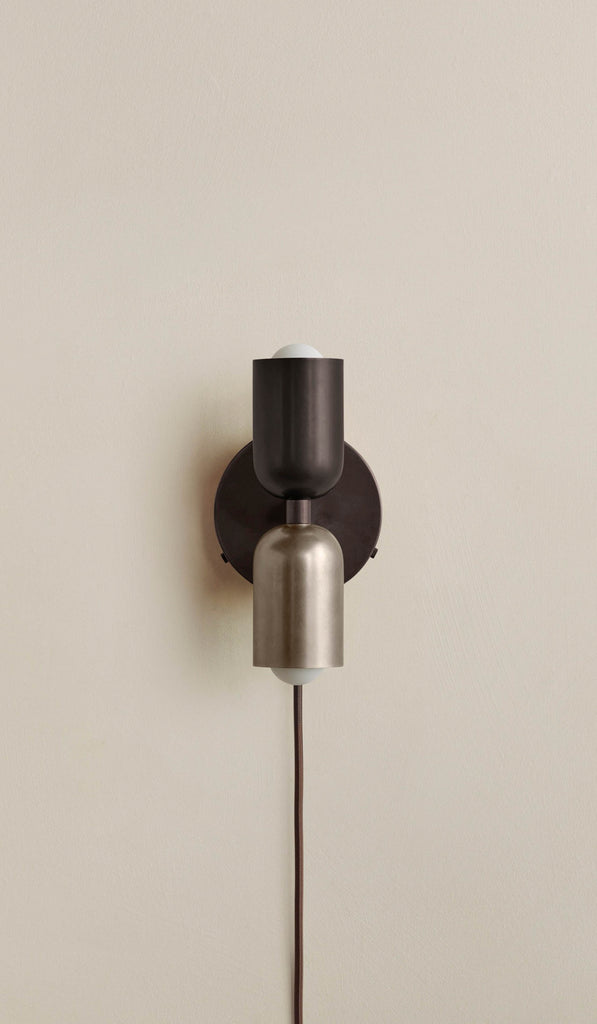 In Common With Brass Up Down Sconce - Plug In