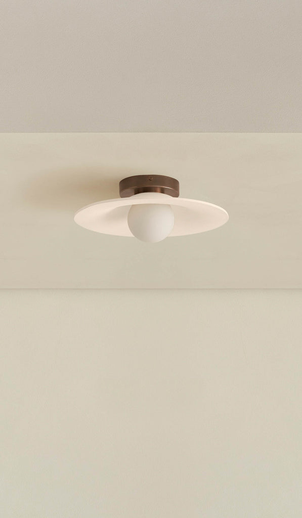 In Common With Ceramic Shade Orb Surface Mount - Spartan Shop
