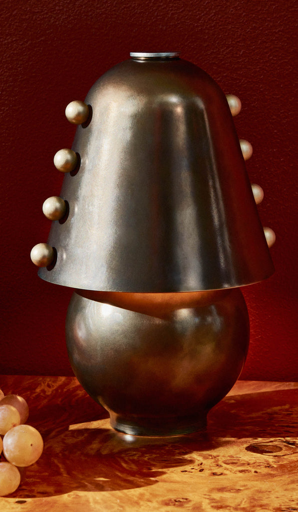 In Common With Small Brass Gemma Portable Table Lamp
