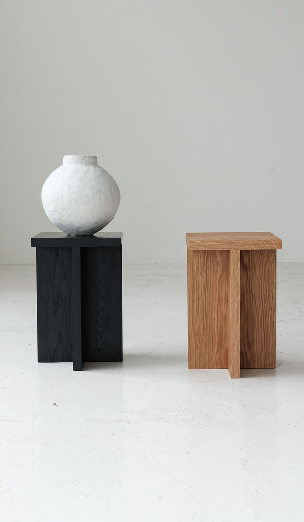 Material Square Foundation Stool / Side Table - Spartan Shop