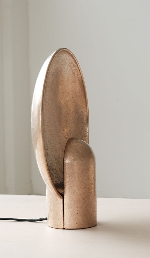 Studio Henry Wilson Polished Cast Bronze Surface Sconce Table Lamp - Spartan Shop
