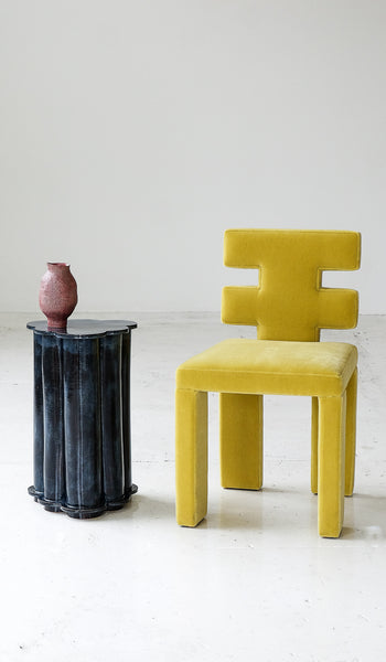 B Zippy Tall Ruffle Side Table