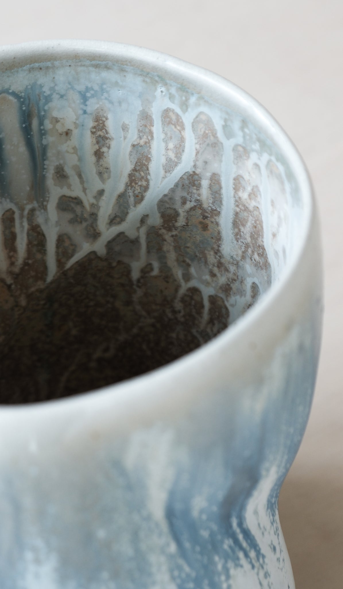 Clair Catillaz Tri Twist Blue Ash Vessel