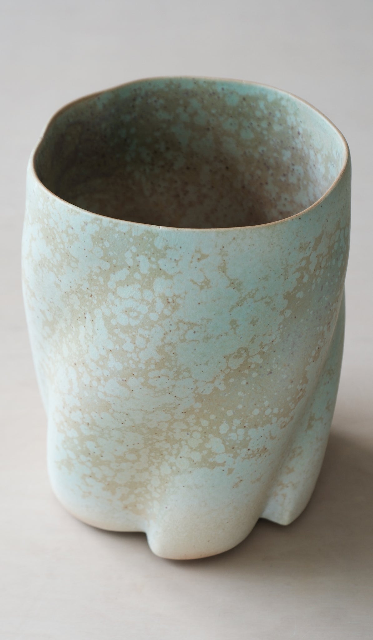 Clair Catillaz Matte Copper Crystal Twist Vessel