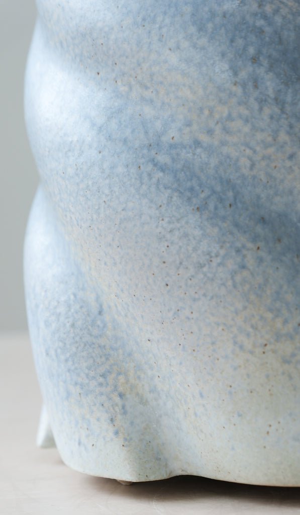 Clair Catillaz Pale Blue Matte Twist Vessel
