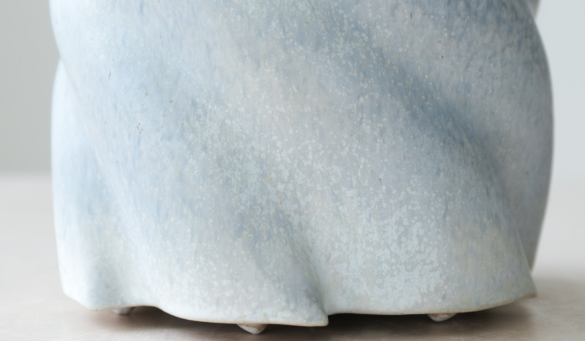 Clair Catillaz Pale Blue Matte Twist Vessel