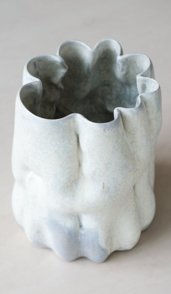 Clair Catillaz Pale Yellow Crystal Vessel