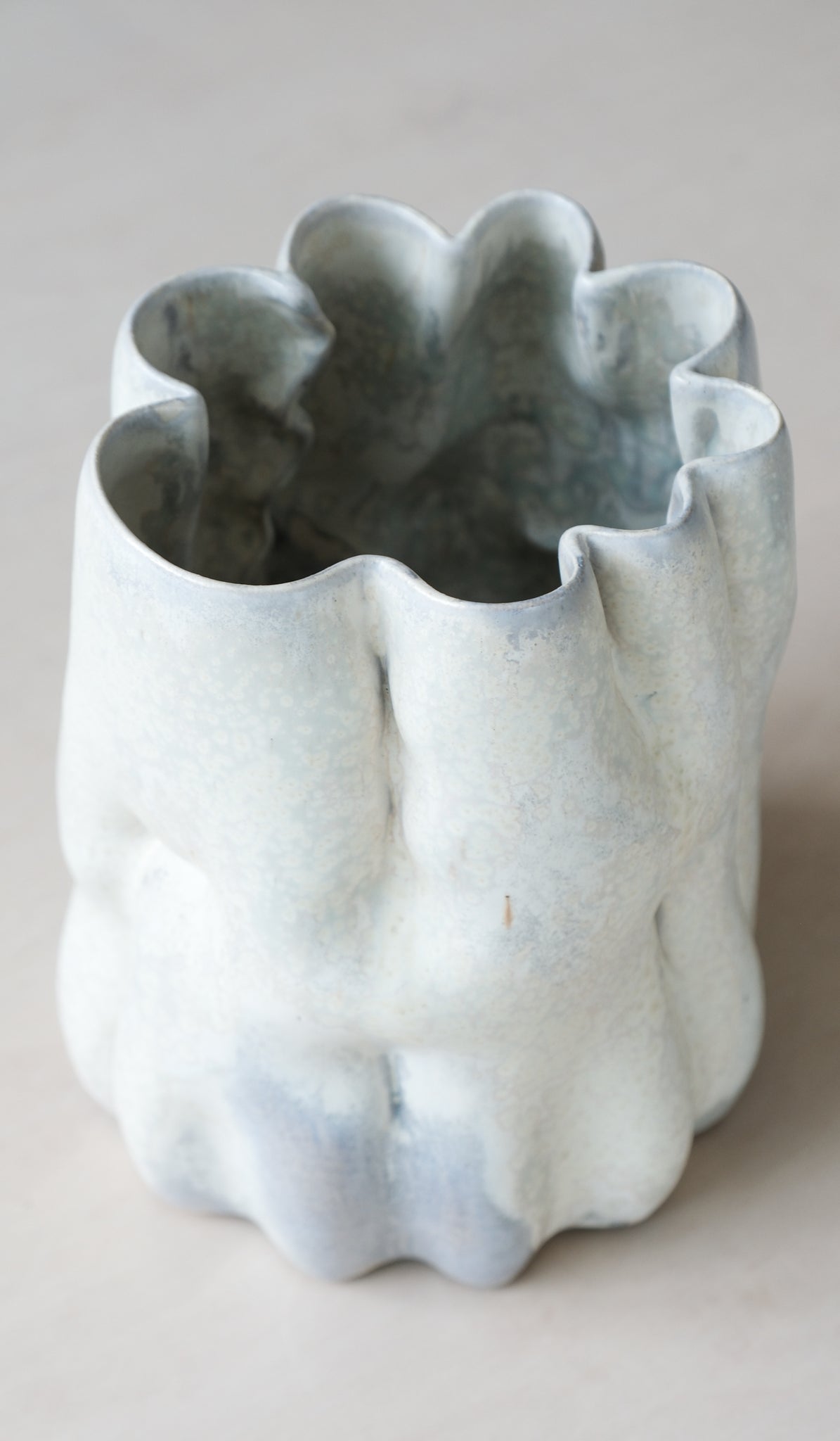 Clair Catillaz Pale Yellow Crystal Vessel