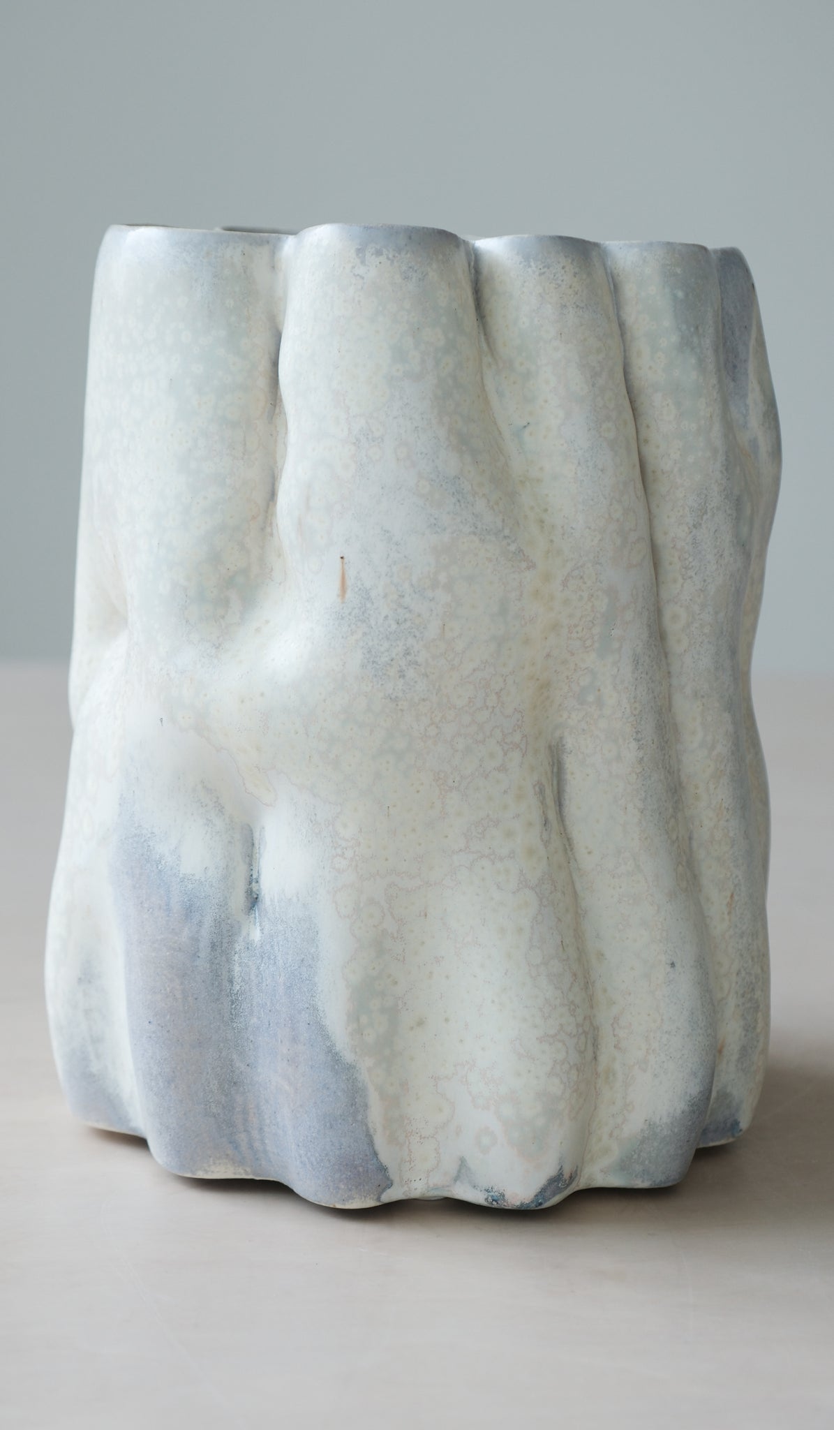 Clair Catillaz Pale Yellow Crystal Vessel