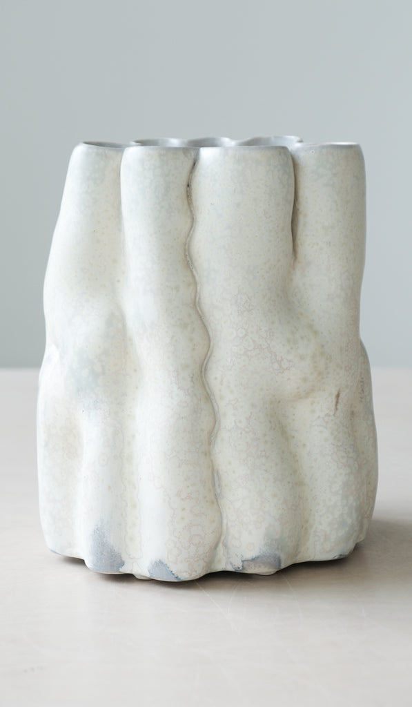 Clair Catillaz Pale Yellow Crystal Vessel