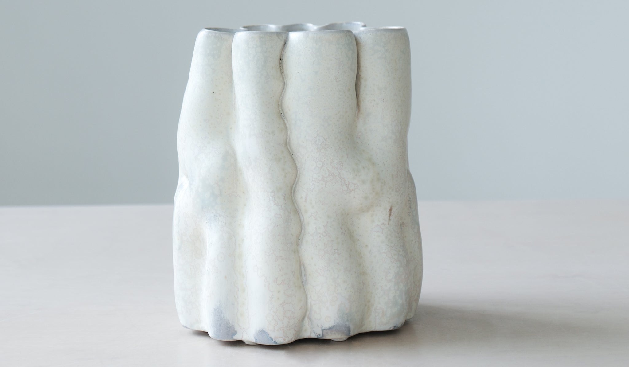 Clair Catillaz Pale Yellow Crystal Vessel
