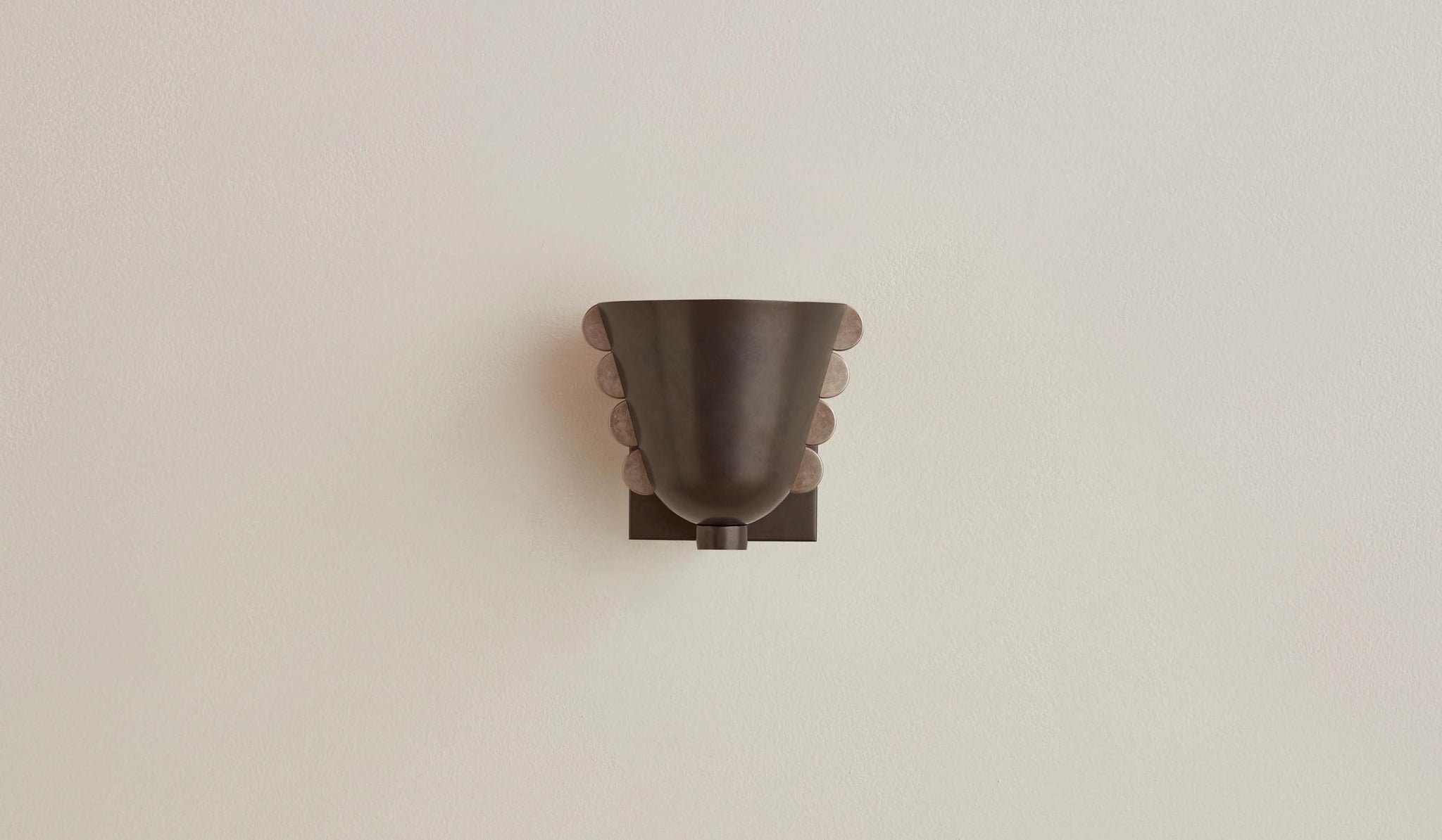 In Common With Small Brass Calla Sconce
