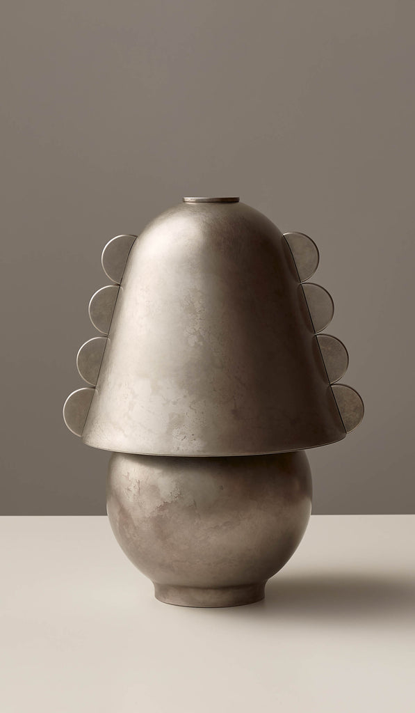 In Common With Small Brass Calla Portable Table Lamp