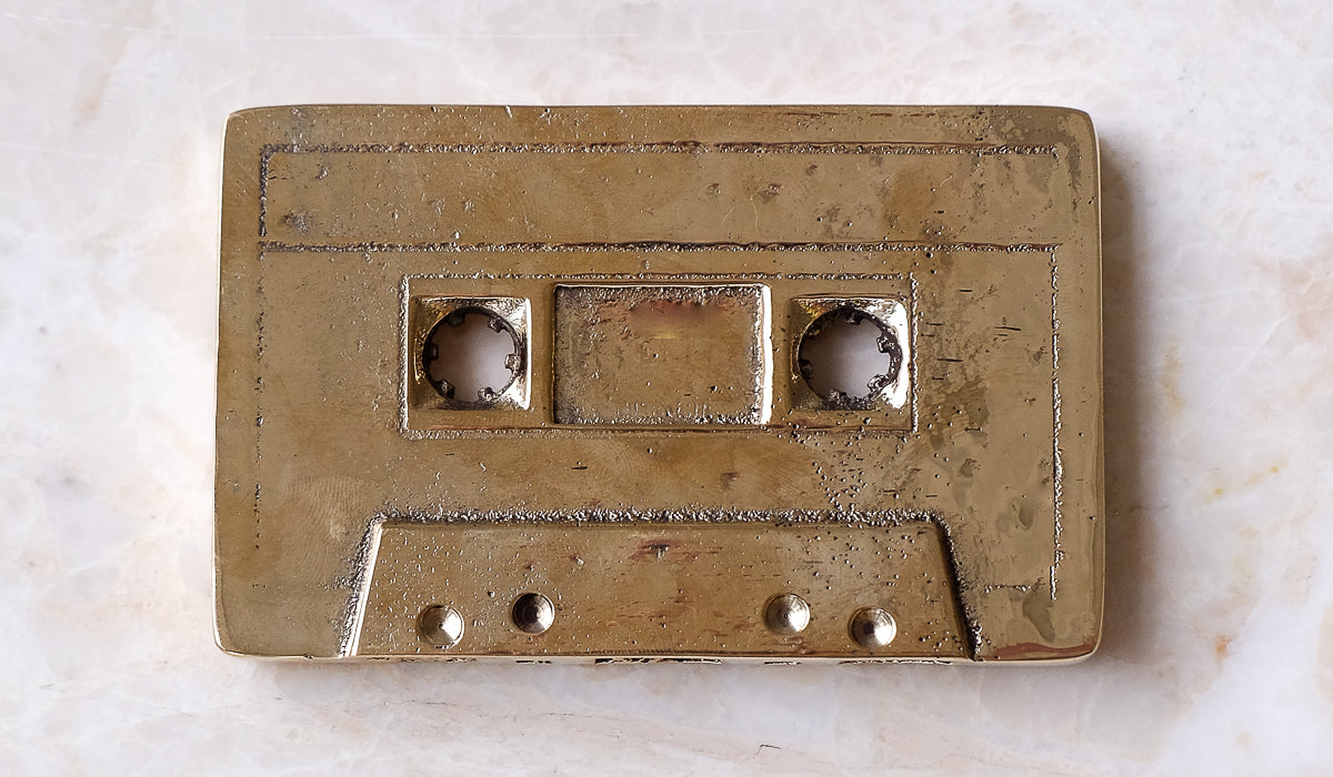 Nancy Pearce Cast Bronze Cassette Tape