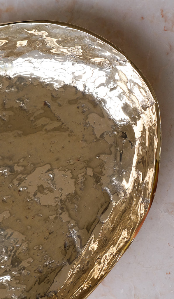 Nancy Pearce Extra Large Oval Furrowed Cast Bronze Bowl - Spartan Shop