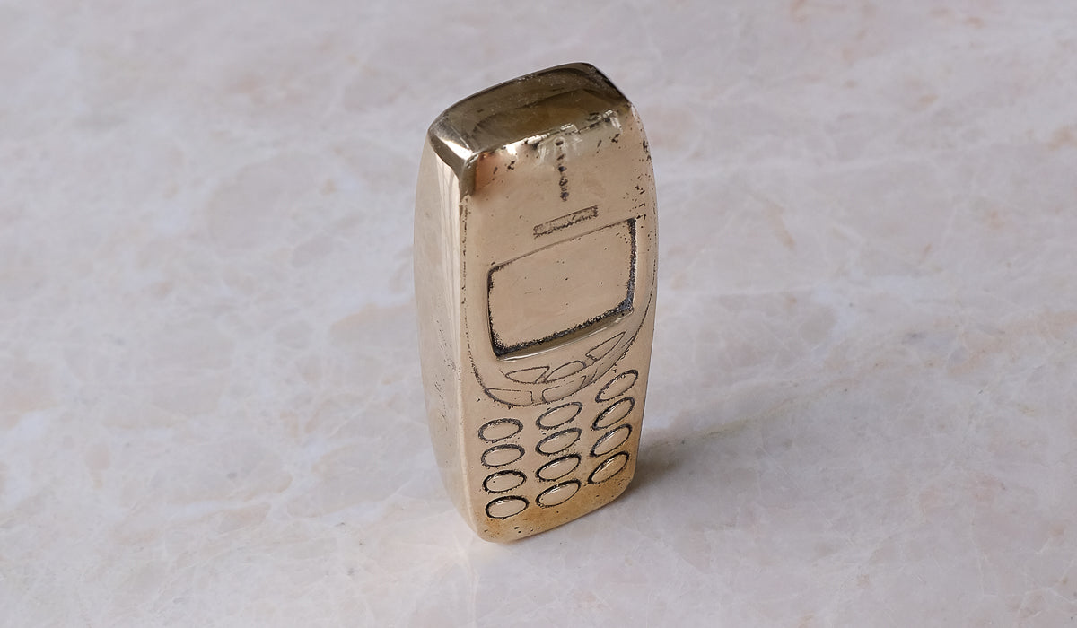 Nancy Pearce Cast Bronze Bar Phone
