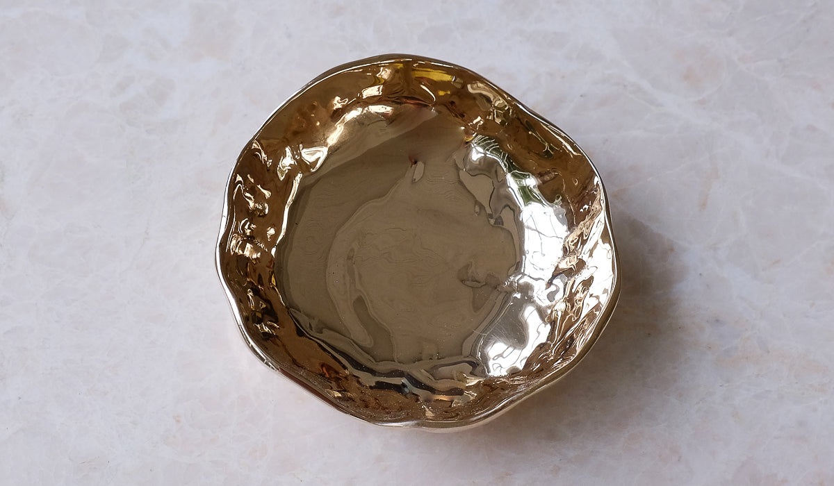 Nancy Pearce Small Furrowed Cast Bronze Bowl - Spartan Shop