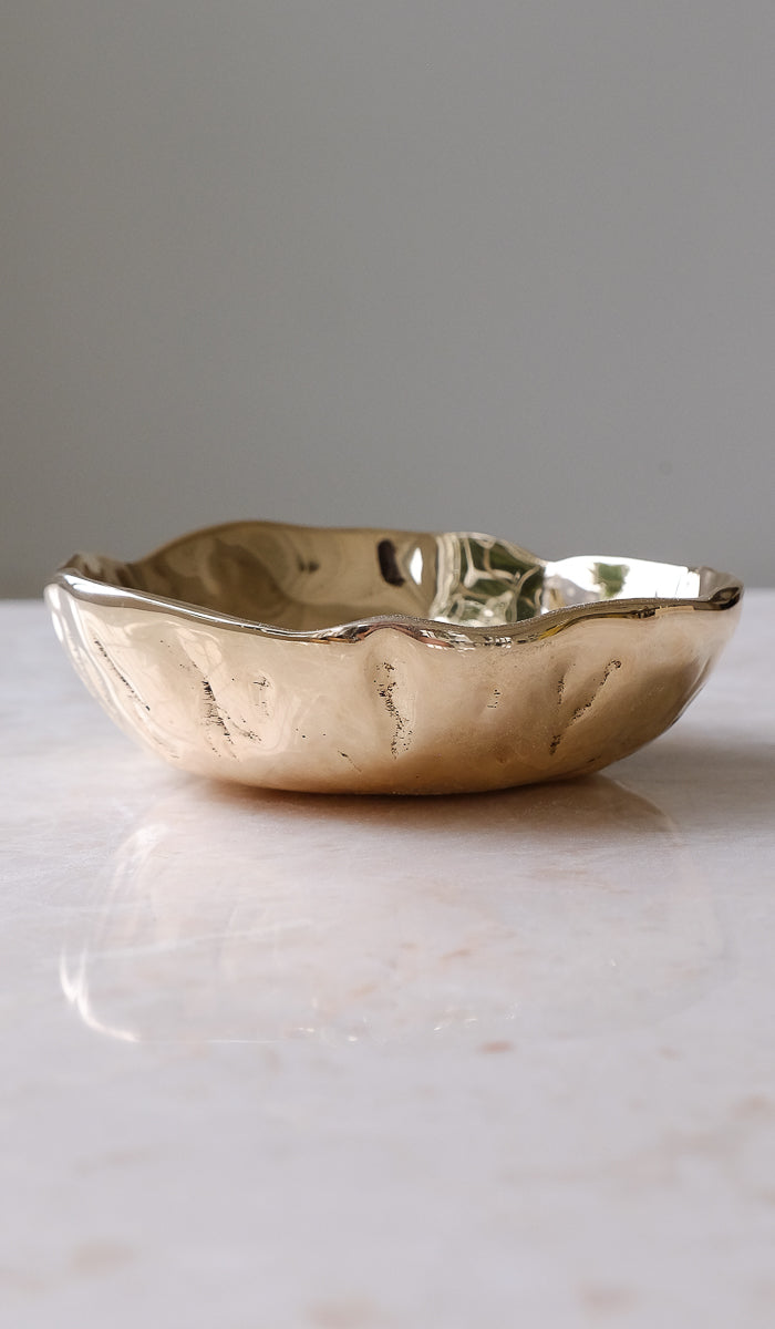 Nancy Pearce Small Furrowed Cast Bronze Bowl - Spartan Shop