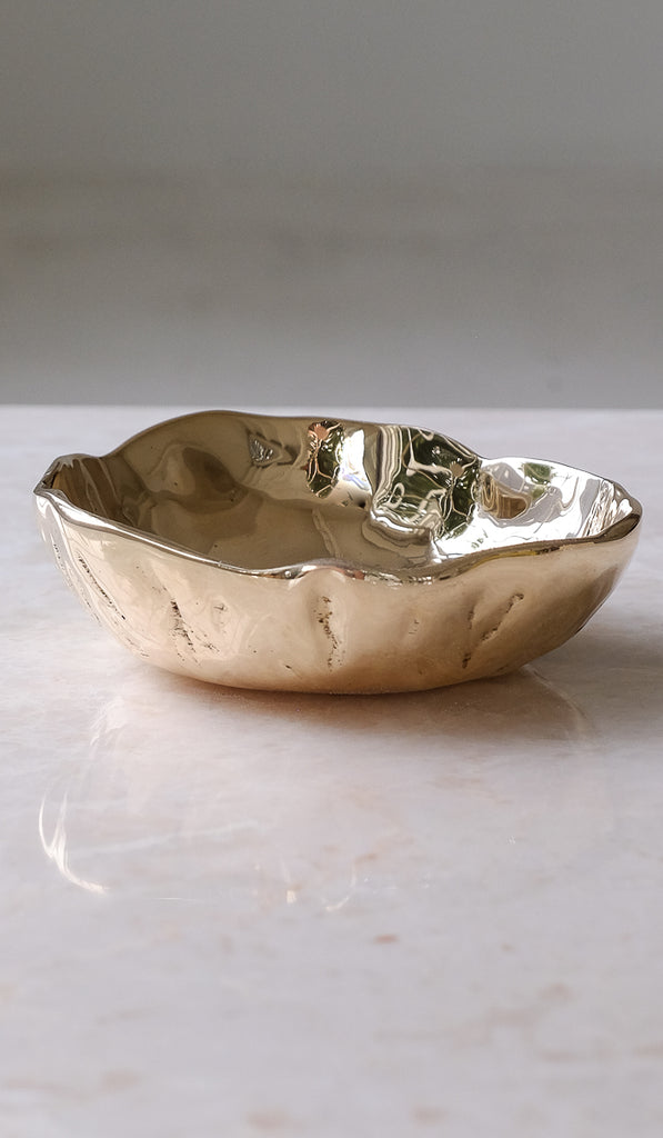Nancy Pearce Small Furrowed Cast Bronze Bowl - Spartan Shop