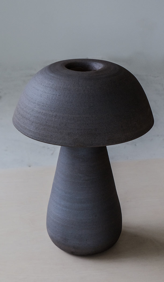 Nicholas Bijan Pourfard Dark Brown Mushroom Table Lamp