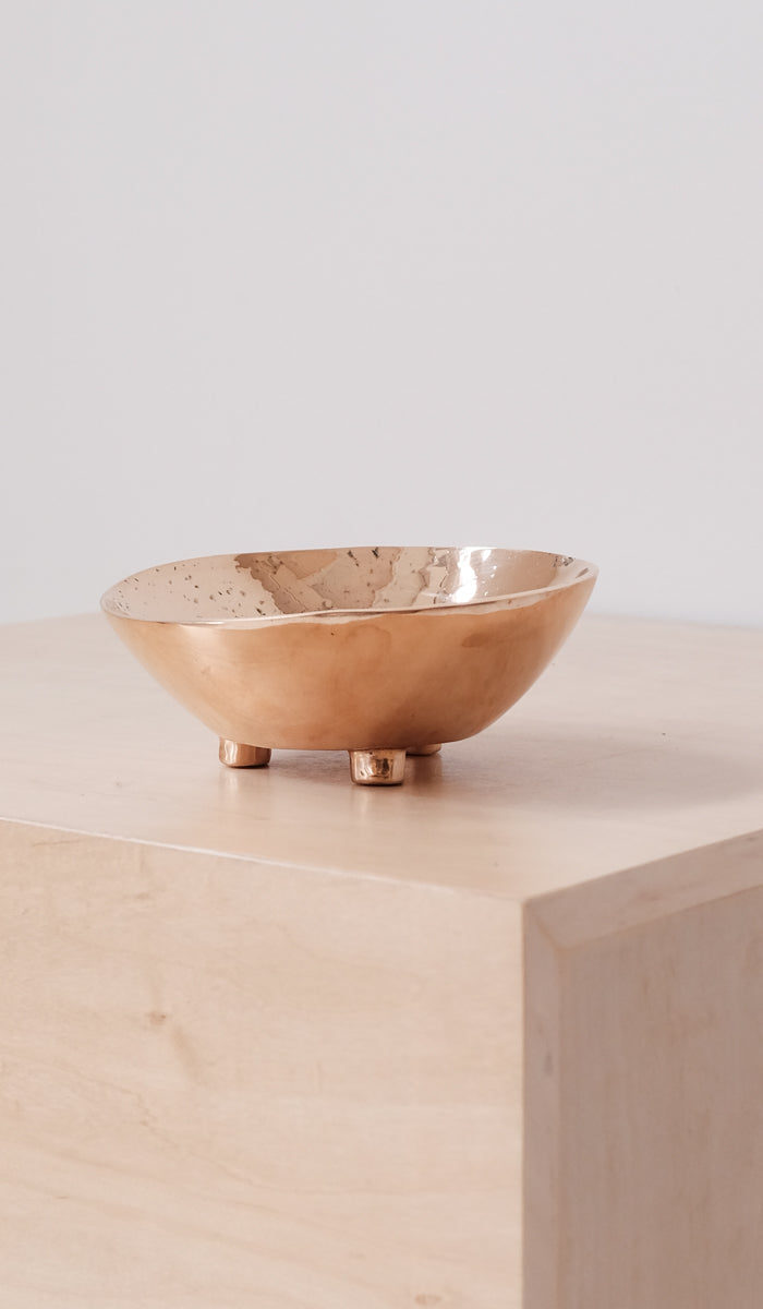  Nancy Pearce Cast Bronze 3 Footed Bowl, , Nancy Pearce, SPARTAN SHOP