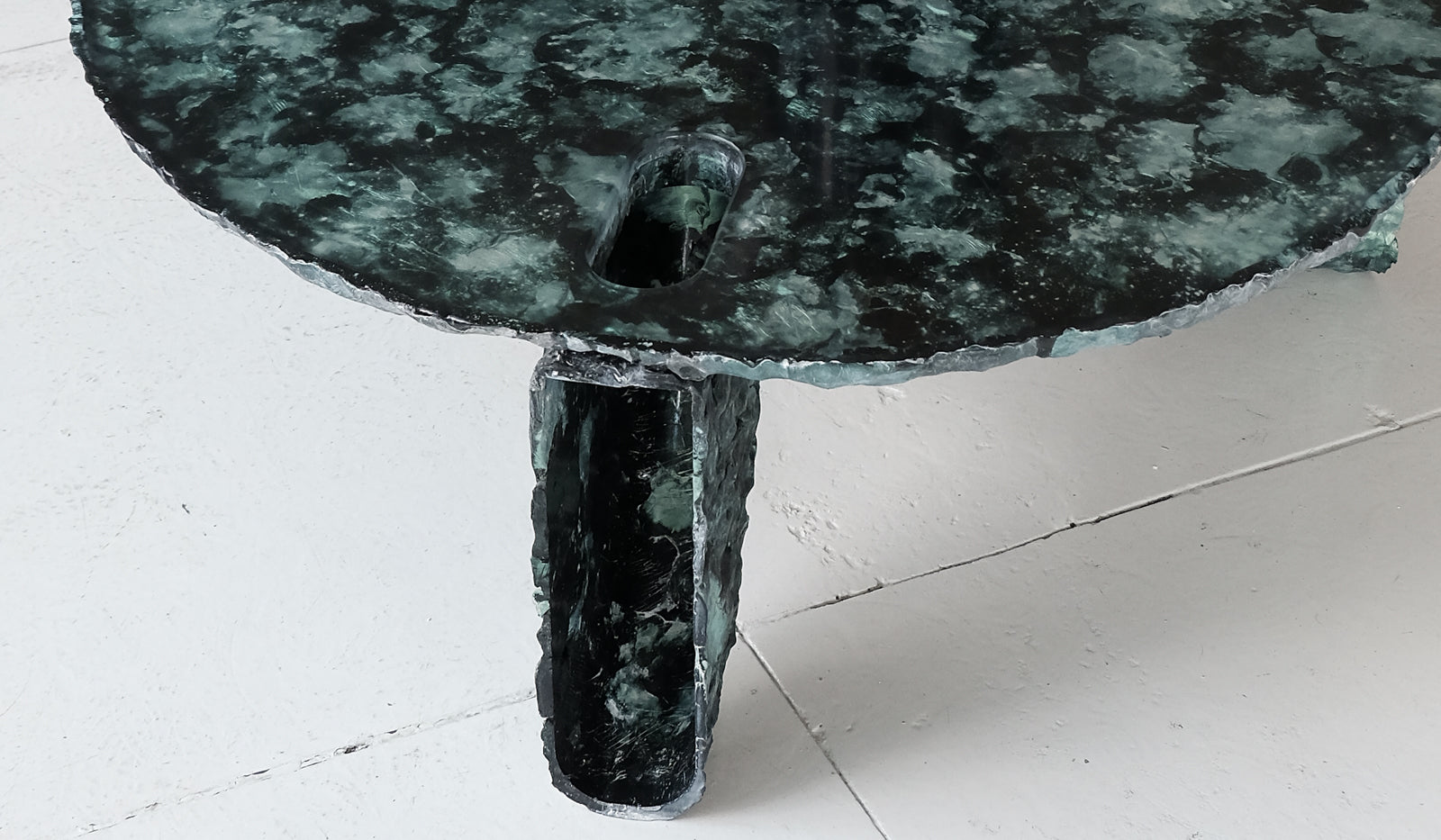 IN STOCK Ross Hansen Green Molded Coffee Table